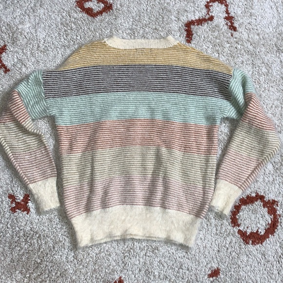 NWT- On Blue- Sz Large- Fuzzy Sweater- Earth Tones - Picture 8 of 10